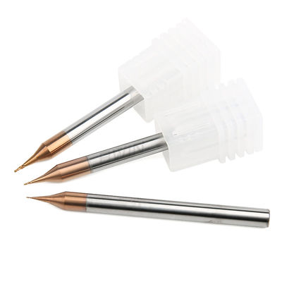 HRC55 2F Micro Diameter Ball Nose End Mill Frez kulisty Cooper Coating